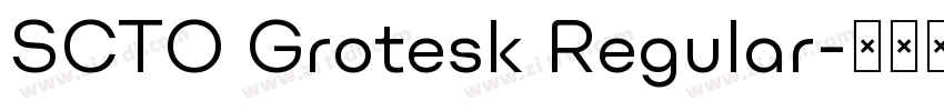 SCTO Grotesk Regular字体转换